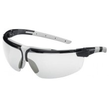 Safety glasses Uvex i-3, clear lens, supravision excellence (anfi scratch, anti fog) coating, black/grey.