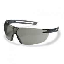 Safety glasses Uvex X-fit, grey lens, supravision excellence (anfi scratch, anti fog) coating, black earpiece