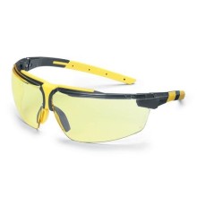 Safety glasses Uvex i-3 s, amber lens, supravision excellence (anfi scratch, anti fog) coating, anthrazit/yellow.