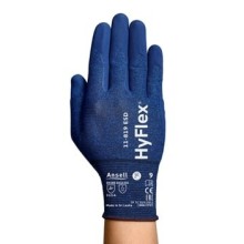 Safety gloves Ansell HyFlex 11-819 ESD, thin nylon, spandex, carbon, foam nitrile palm dipped, retail pack, size 6
