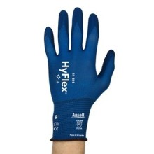 Safety gloves Ansell HyFlex 11-818, thin nylon, spandex, foam nitrile palm dipped, retail pack, size 11