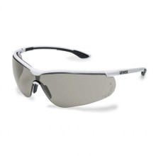 Safety glasses Uvex Sportstyle, dark lense, supravision extreme (anti scratch, anti fog) coating, white/black.