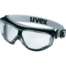 Safety goggles Uvex low profile Carbonvision, clear lens, supravision extreme (anfi scratch, anti fog) coating, black/grey.