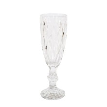 Champagne goblet CORAL, 180ml, D6xH20cm, clear