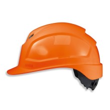 Шлем Uvex Pheos IES, оранжевый, с регулируемой вентиляцией, 55-61 см. адаптер для очков, затягивается колесиком