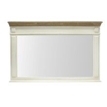 Mirror SAMIRA 107x4,5x70cm, antique white/natural