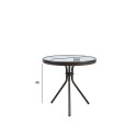 Table DUBLIN D50xH46cm, dark brown