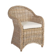 Armchair KATALINA 63x66xH85cm, natural rattan