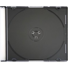 Omega CD case Slim, black (56622)
