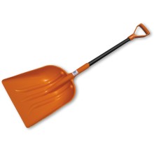 Universal plastic shovel - metal handle