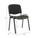Guest chair ISO black/black