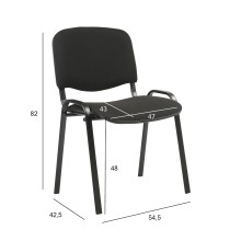 Guest chair ISO black/black