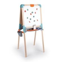 Smoby Wooden chalk and magnetic board with accessories