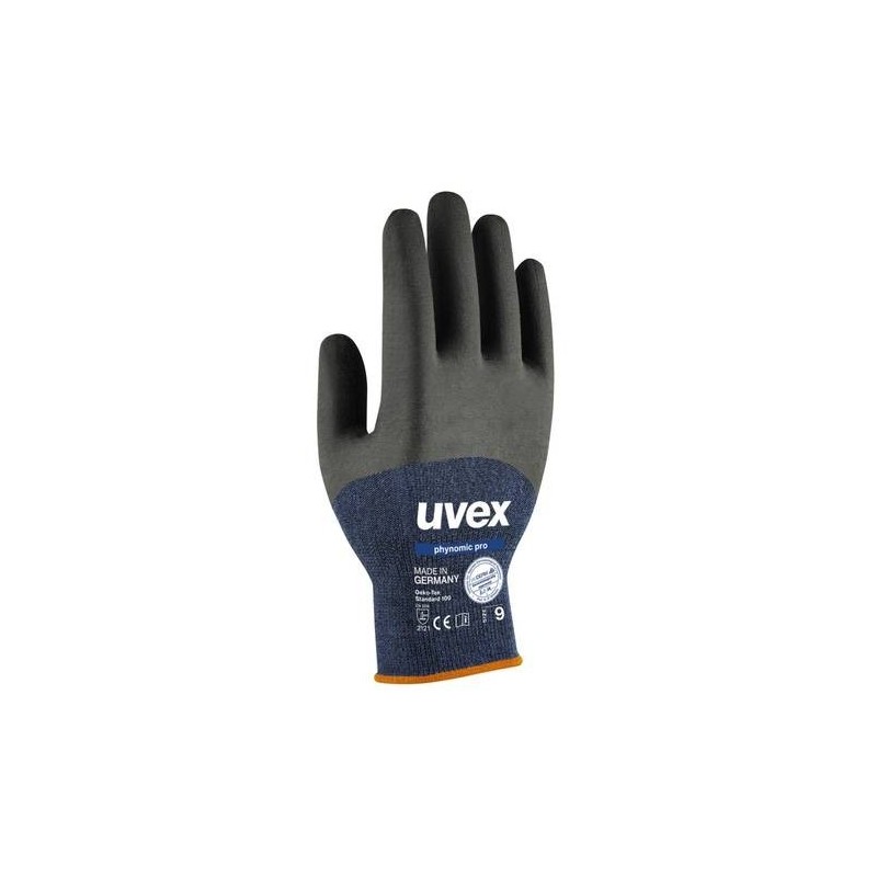Safety gloves Uvex Phynomic Pro, blue, size 11