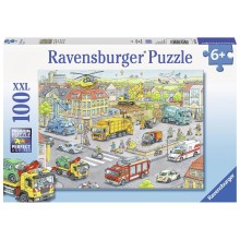 Ravensburger puzzle 100 pcs. Cars in the city