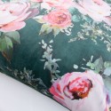 Pillow HOLLY 65x65cm, roses/dark green