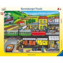 Ravensburger large tile puzzle 41 pcs Train station