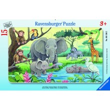 Ravensburger small tile puzzle 15 pcs African animals