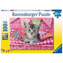 Ravensburger puzzle 100 pcs. Cute kitty