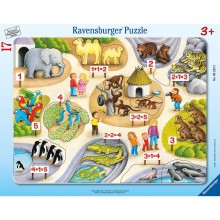 Ravensburger puzzle large board puzzle 17 pieces Count to 5