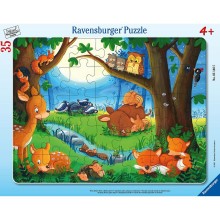 Ravensburger large tile puzzle 35 pieces Sleeping animals