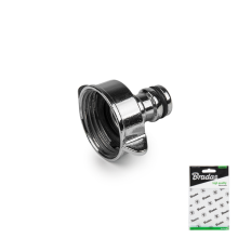 1" female tap adapter ZINC CHROME - Display bag