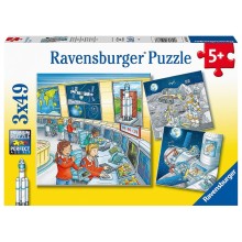 Ravensburger puzzle 3x49 Astronauts