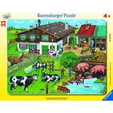 Ravensburger large tile puzzle 33 pieces Animal families