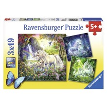 Ravensburger puzzle 3x49 pcs Beautiful unicorns