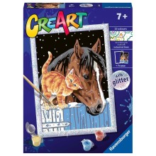 Ravensburger painting by numbers Stable friends