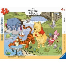 Ravensburger large tile puzzle 47 pieces with Winnie the Pooh in nature