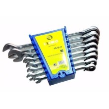 Ratcheting combination wrench set 8 pcs 8-19mm Irimo