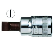 Socket driver 6709F for slotted screws 1,2x8,0mm, 1/4"