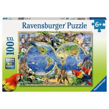 Ravensburger puzzle 100 pieces World animals