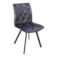 Chair AFTON dark grey velvet