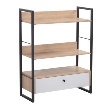 Self STUDY 70x30xH90см, дуб/белый