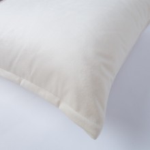 Pillow VELVET 2, 45x45cm, natural white