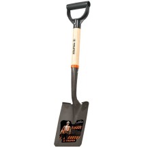 Small shovel 15x38cm, wooden shaft, plastic D-handle, 70cm, Truper®