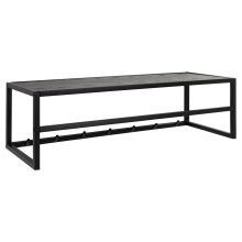 Wall shelf SEAFORD 77x28xH22cm, black