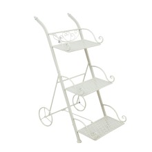 Flower stand SANDY 35x55xH79cm, antique white