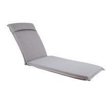 Deck chair pad FLORIDA 60x200x7cm, greyish beige