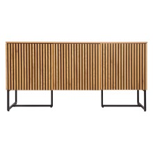 Sdeboard HAMPTON 160x40xH80cm, melamine with oak bark