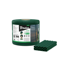 Garden fencing screen strip 19cmx36m, 200 g/m2,mesh + clips 20pcs, Green