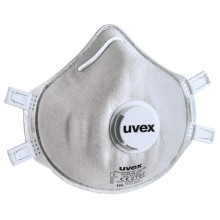Respiraator Uvex silv-Air classic CaRBON 2320 FFP 3, eelvormitud klapiga, 3 tk pakis