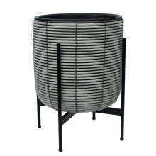 Lillepott WICKER alusega 38x38xH49cm, hall