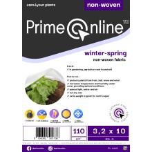 Non-woven 110g/m² white winter covering fabric, 3,2 x 10m
