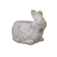 Planter STONE 18x13xH14,5cm, rabbit