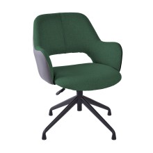 Рабочий стул KENO без роликов, зеленый/серый