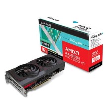 Graphics card Saphire AMD Radeon RX 7600 XT (16 GB, GDDR6, 128 bit, PCIE 4.0 8x, Dual Slot Fansink, 2xHDMI, 2xDisplayPort)