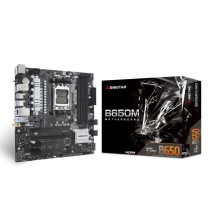 Emaplaat AMD b650 (sam5, micro-atx, mälu ddr5, mälupesad 4, 3xpci-express 4.0 1x, 1xpci-express 4.0 16x, 1xm.2), Biostar
